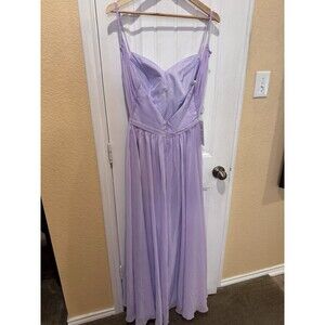 Kimora Floor Length Spaghetti Straps Chiffon Bridesmaid Dresses size 4